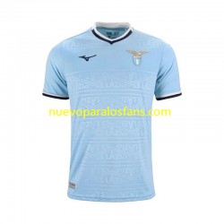 Camiseta de Fútbol SS Lazio Hombre Casa 2024-2025 Manga Corta