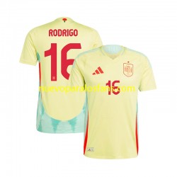Camiseta de Fútbol España RODRIGO 16 Hombre Exterior Euro 2024 Manga Corta
