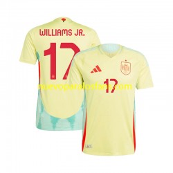 Camiseta de Fútbol España WILLIAMS JR 17 Hombre Exterior Euro 2024 Manga Corta