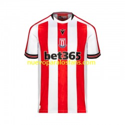 Camiseta de Fútbol Stoke City Hombre Casa 2024-2025 Manga Corta