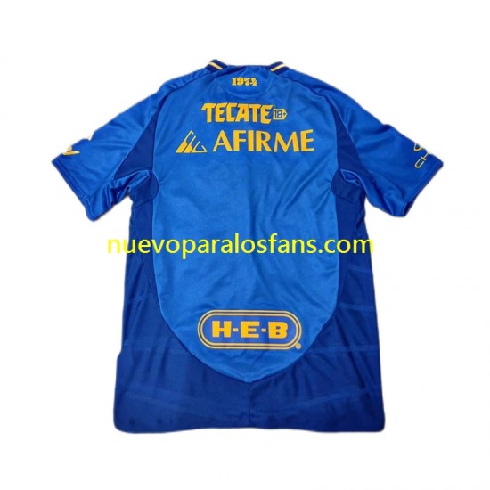 Camiseta de Fútbol Tigres UANL Hombre Exterior 2024-2025 Manga Corta