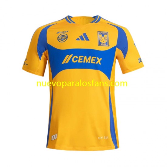 Camiseta de Fútbol Tigres UANL Hombre Casa 2024-2025 Manga Corta