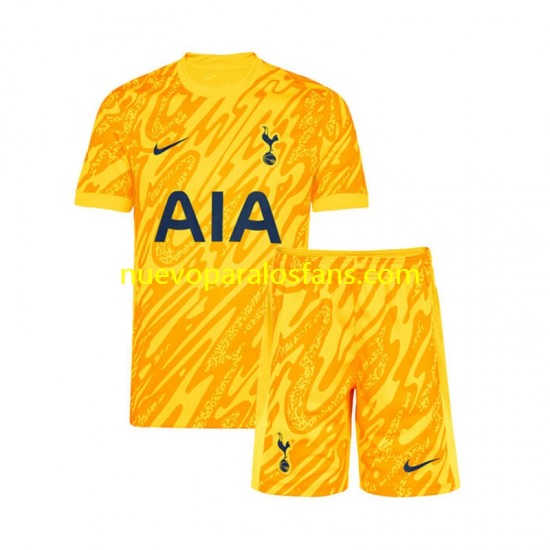 Camiseta de Fútbol Tottenham Hotspur Portero Niño Casa 2024-2025 Manga Corta