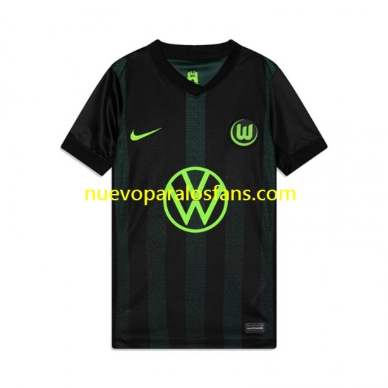 Camiseta de Fútbol VfL Wolfsburg Hombre Exterior 2024-2025 Manga Corta