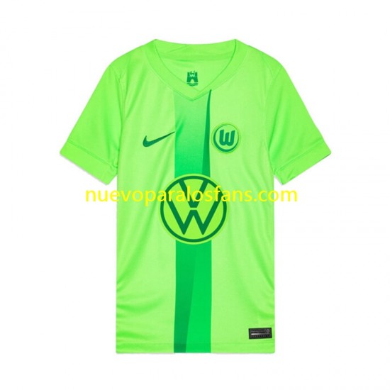 Camiseta de Fútbol VfL Wolfsburg Hombre Casa 2024-2025 Manga Corta