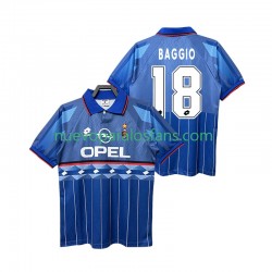 Camiseta de Fútbol AC Milan BAGGIO 18 1995 1996 Retro Hombre Exterior Manga Corta