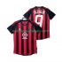 Camiseta de Fútbol AC Milan INZAGHI 9 2003 Retro Hombre Casa 2002 Manga Corta