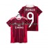 Camiseta de Fútbol AC Milan INZAGHI 9 2012 Retro Hombre Casa 2011 Manga Corta