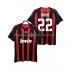 Camiseta de Fútbol AC Milan KAKA 22 2009 Retro Hombre Casa 2008 Manga Corta