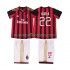 Camiseta de Fútbol AC Milan KAKA 22 2013 2014 Retro Niño Casa Manga Corta