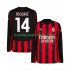 Camiseta de Fútbol AC Milan Modrić Luca 14 Hombre Casa 2025-2026 Manga Larga