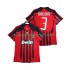 Camiseta de Fútbol AC Milan MALDINI 3 2007 Retro Hombre Casa 2008 Manga Corta