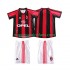 Camiseta de Fútbol AC Milan Retro Niño Casa 1998 1999 Manga Corta