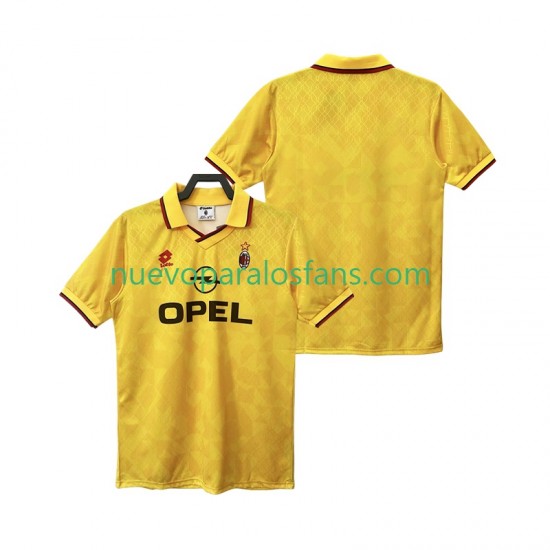 Camiseta de Fútbol AC Milan 1995 1996 Retro Hombre Tercera Manga Corta