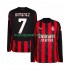 Camiseta de Fútbol AC Milan Santiago Gimenez 7 Hombre Casa 2025-2026 Manga Larga