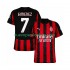 Camiseta de Fútbol AC Milan Santiago Gimenez 7 Hombre Casa 2025-2026 Manga Corta