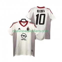 Camiseta de Fútbol AC Milan rui costa 10 2005 Retro Hombre Exterior 2004 Manga Corta