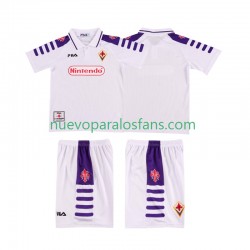 Camiseta de Fútbol ACF Fiorentina Retro Niño Exterior 1998 1999 Manga Corta