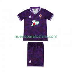 Camiseta de Fútbol ACF Fiorentina 1992 1993 Retro Niño Casa Manga Corta