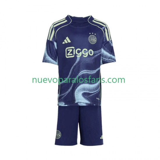 Camiseta de Fútbol AFC Ajax Niño Exterior 2025-2026 Manga Corta