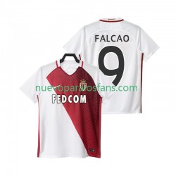 Camiseta de Fútbol AS Monaco FALCAO 9 2016 2017 Hombre Casa Manga Corta