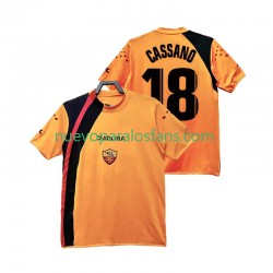 Camiseta de Fútbol AS Roma CASSANO 18 2005 Retro Hombre Casa 2006 Manga Corta