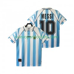 Camiseta de Fútbol Argentina Lionel Messi 10 1996 1997 Retro Hombre Casa Manga Corta
