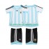 Camiseta de Fútbol Argentina 2007 Retro Niño Casa 2006 Manga Corta