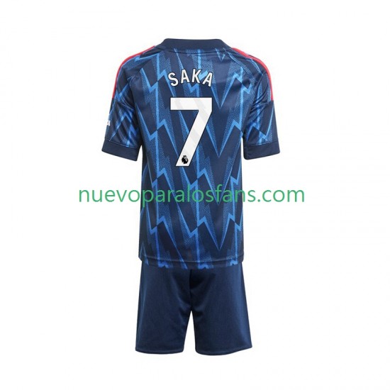 Camiseta de Fútbol Arsenal Bukayo Saka 7 Niño Exterior 2025-2026 Manga Corta