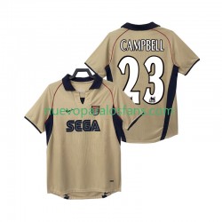 Camiseta de Fútbol Arsenal CAMPBELL 23 2001 Retro Hombre Exterior 2002 Manga Corta