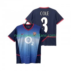 Camiseta de Fútbol Arsenal COLE 3 Retro Hombre Exterior 2004 2002 Manga Corta