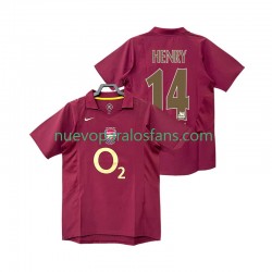 Camiseta de Fútbol Arsenal Henry 14 2005 Retro Hombre Casa 2006 Manga Corta