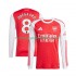 Camiseta de Fútbol Arsenal Martin Odegaard 8 Hombre Casa 2025-2026 Manga Larga