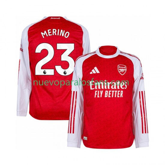 Camiseta de Fútbol Arsenal Merino 23 Hombre Casa 2025-2026 Manga Larga