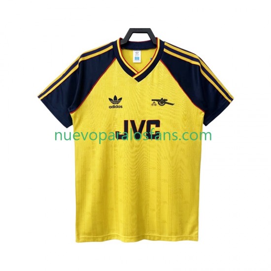 Camiseta de Fútbol Arsenal 1988 1990 Retro Hombre Exterior Manga Corta