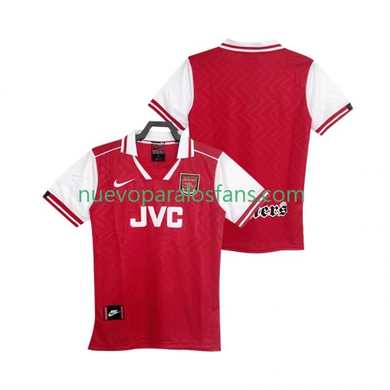 Camiseta de Fútbol Arsenal 1996 1997 Retro Hombre Casa Manga Corta