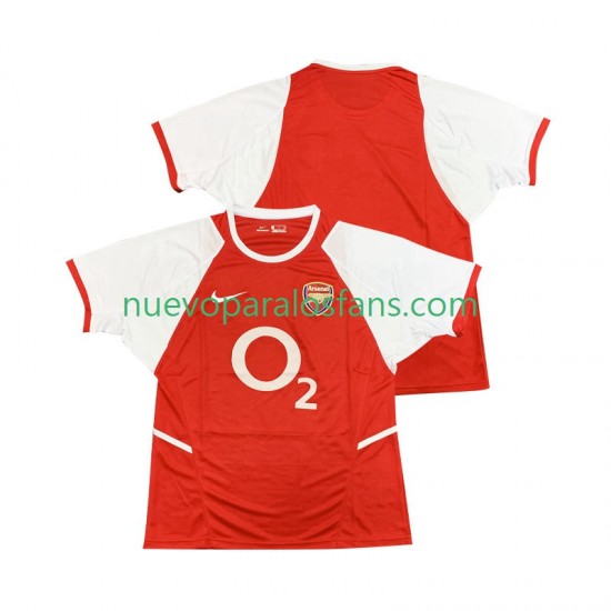 Camiseta de Fútbol Arsenal 2003 Retro Hombre Casa 2002 Manga Corta