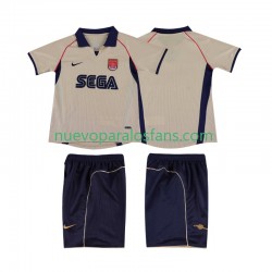 Camiseta de Fútbol Arsenal 2001 Retro Niño Exterior 2002 Manga Corta