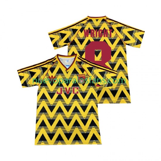Camiseta de Fútbol Arsenal WRIGHT 8 199 1993 Retro Hombre Exterior Manga Corta