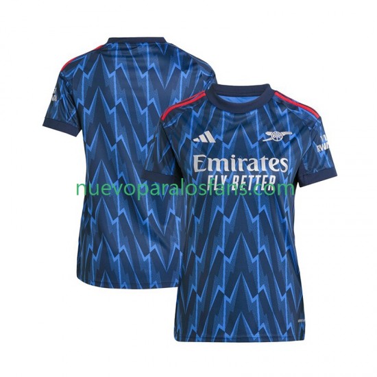 Camiseta de Fútbol Arsenal Mujer Exterior 2025-2026 Manga Corta