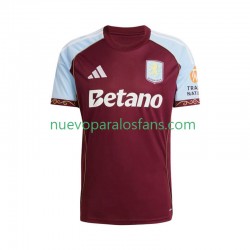 Camiseta de Fútbol Aston Villa Hombre Casa 2025-2026 Manga Corta