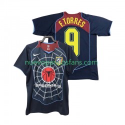 Camiseta de Fútbol Atlético Madrid F TORRES 9 2005 Retro Hombre Exterior 2004 Manga Corta