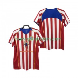 Camiseta de Fútbol Atlético Madrid 2005 Retro Hombre Casa 2004 Manga Corta