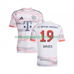 Camiseta de Fútbol Bayern de Múnich Alphonso Davies 19 Hombre Exterior 2025-2026 Manga Corta