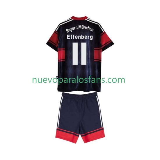 Camiseta de Fútbol Bayern de Múnich Effenberg 11 1997 Retro Niño Casa 1999 Manga Corta