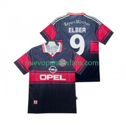 Camiseta de Fútbol Bayern de Múnich Elber 9 1997 Retro Hombre Casa 1999 Manga Corta
