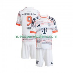 Camiseta de Fútbol Bayern de Múnich Harry Kane 9 Niño Exterior 2025-2026 Manga Corta