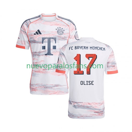 Camiseta de Fútbol Bayern de Múnich Michael Olise 17 Hombre Exterior 2025-2026 Manga Corta