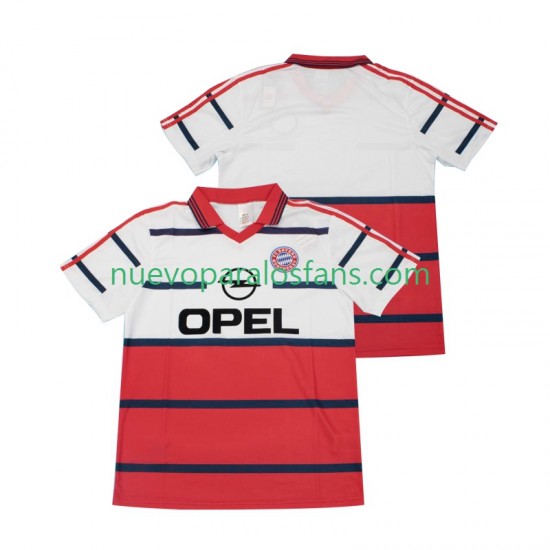 Camiseta de Fútbol Bayern de Múnich Retro Hombre Exterior 1998 1999 Manga Corta