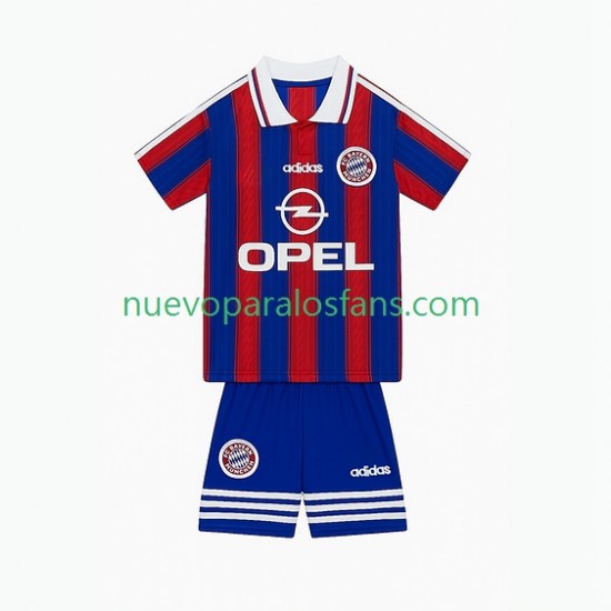 Camiseta de Fútbol Bayern de Múnich 1995 1997 Retro Niño Casa Manga Corta